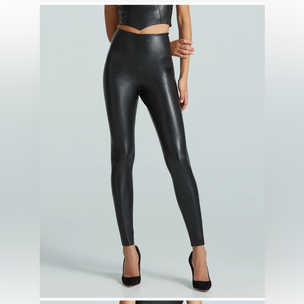 Commando Faux Leather Black Legging